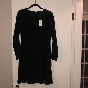Banana Republic black long sleeve dress